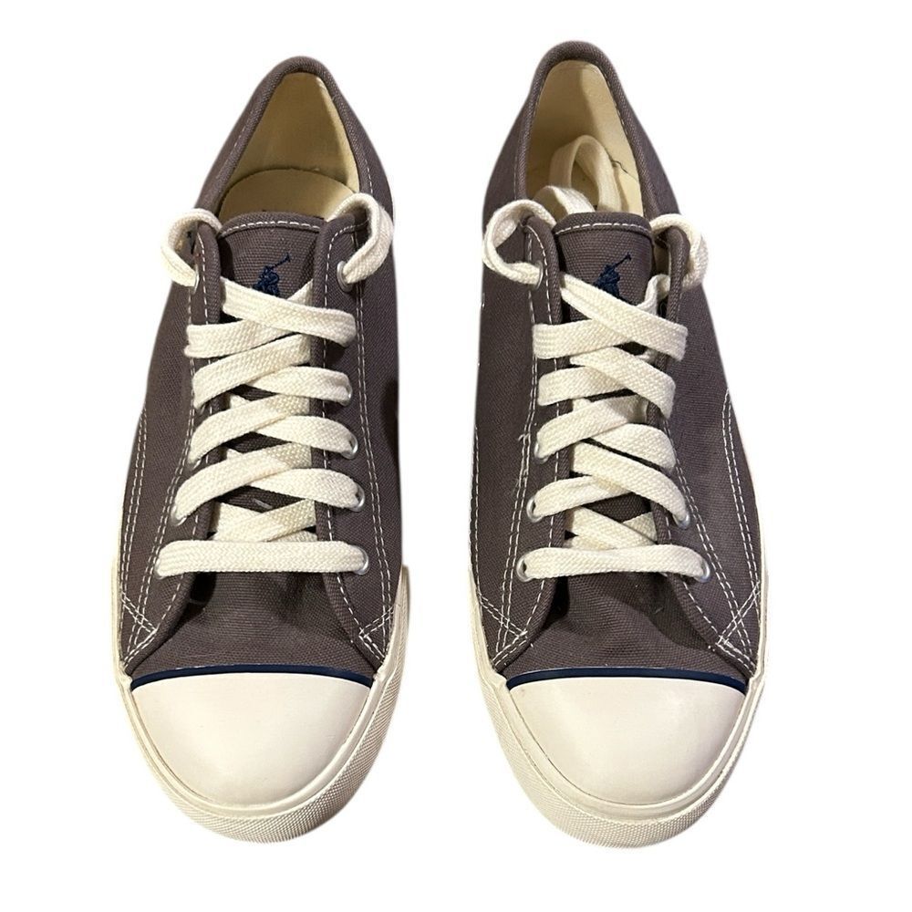 Polo by Ralph Lauren Men’s Gray Canvas Sneakers